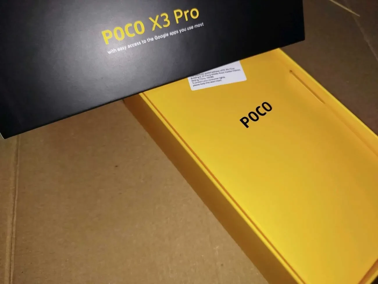 коробка Poco X3 Pro 7