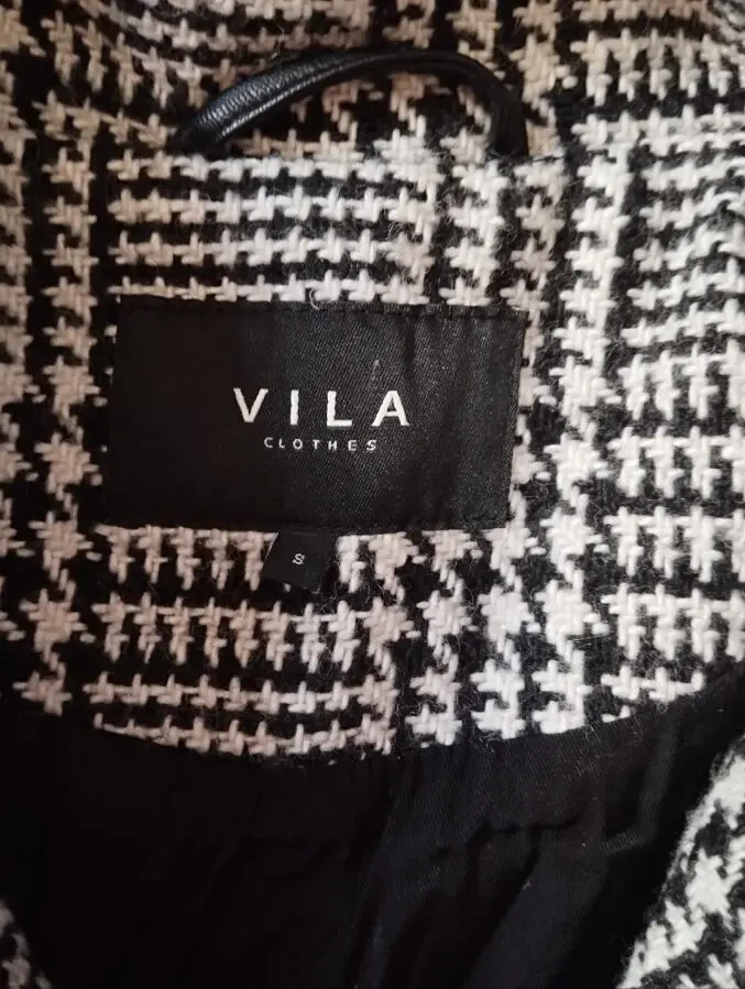 Пальто в гусячу лапку від Vila clothes 5