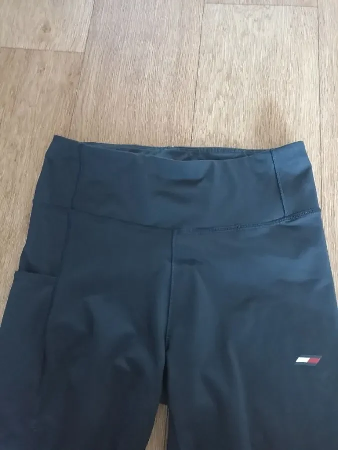 Tommy Hilfiger Спортивные женские капри т синие в разноцветные полоски М 8