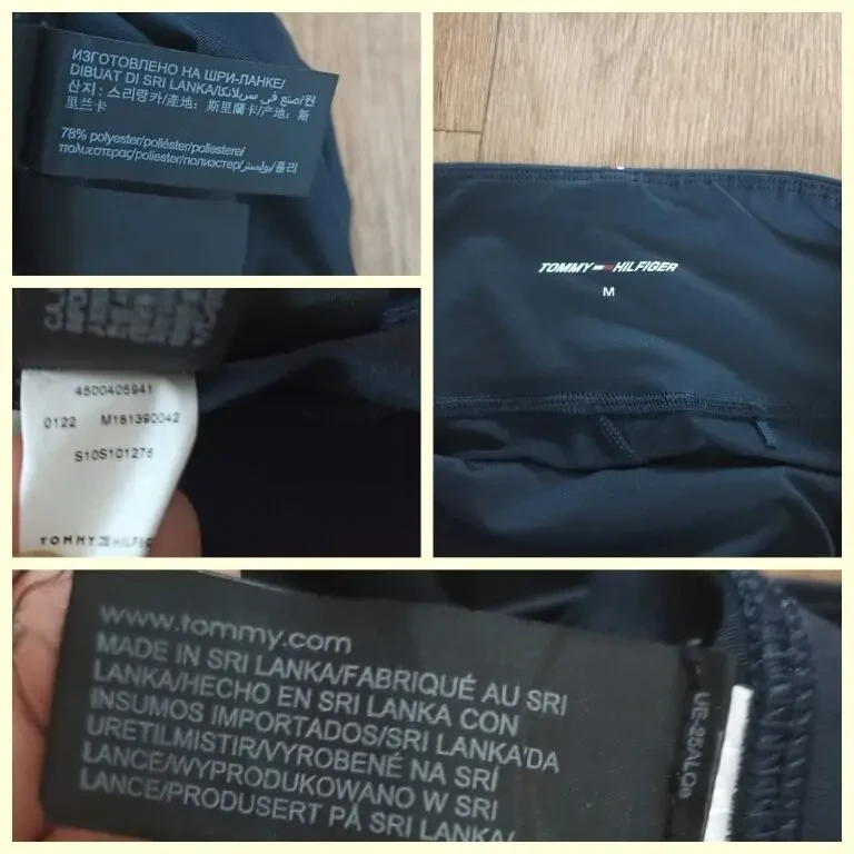 Tommy Hilfiger Спортивные женские капри т синие в разноцветные полоски М 10