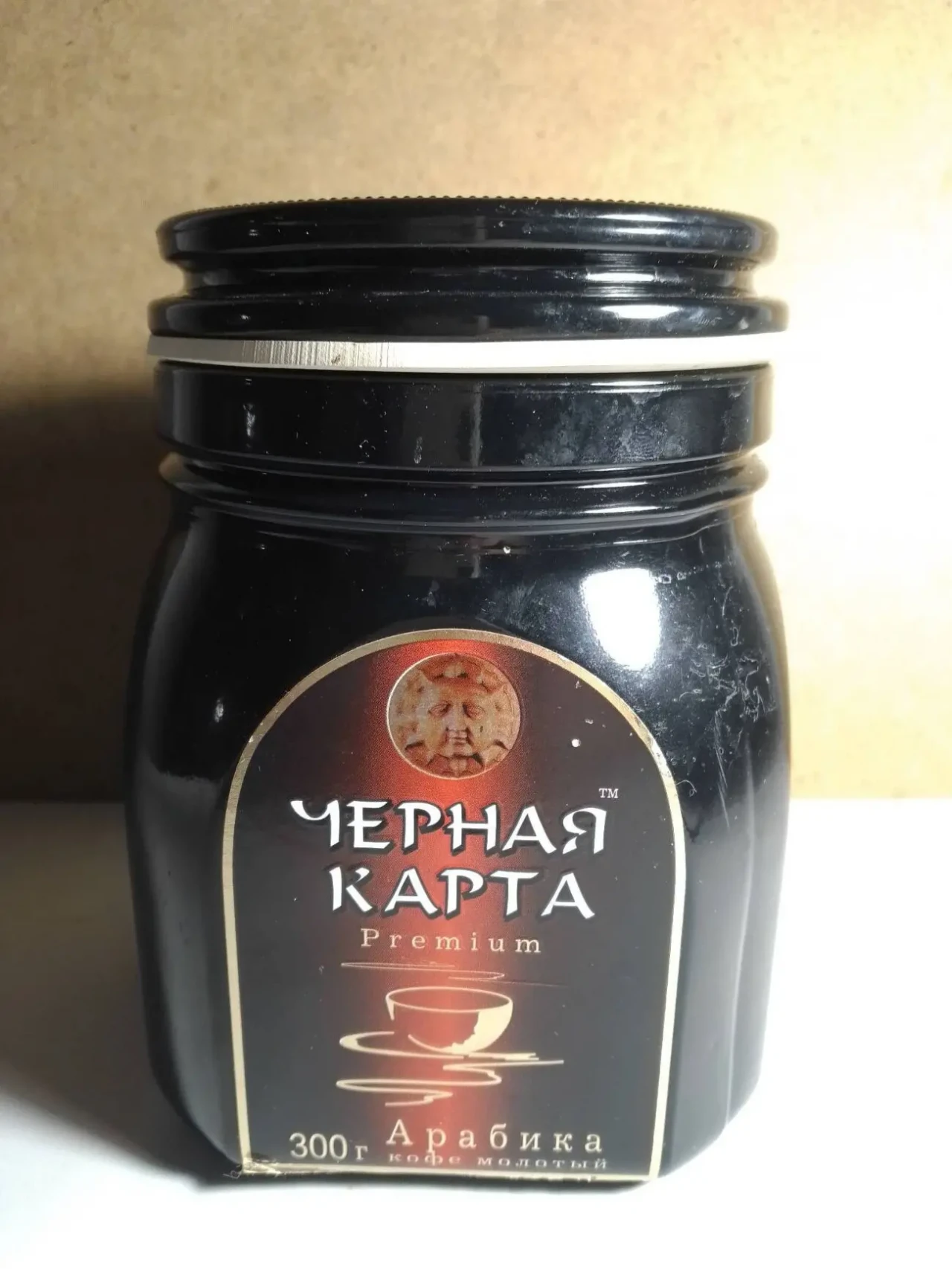 Черная карта Кофе молотый 100 грамм, стеклянная банка в комплект