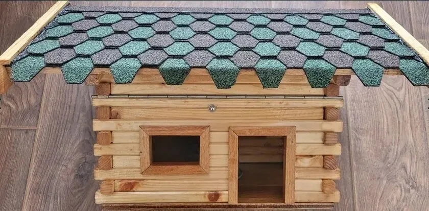 Vogelhaus, Ексклюзивна годівниця,птичий дом, скворешник, кормушка для птахів, избушка сруб, декор для саду, садові меблі 2