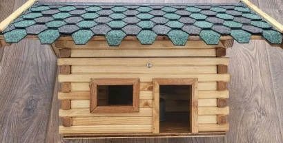 Vogelhaus, Ексклюзивна годівниця,птичий дом, скворешник, кормушка для птахів, избушка сруб, декор для саду, садові меблі