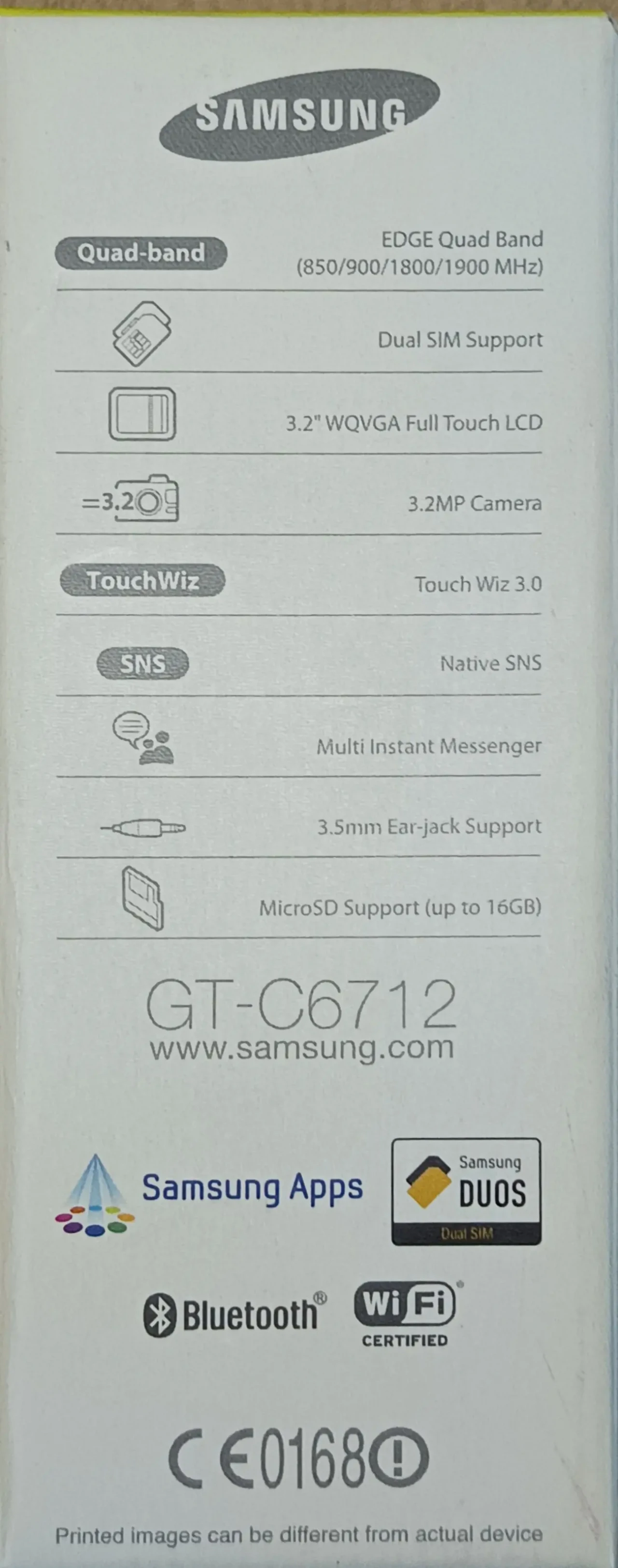 Мобильный телефон Samsung GT-C6712  —   на 2  SIM-кары. 4