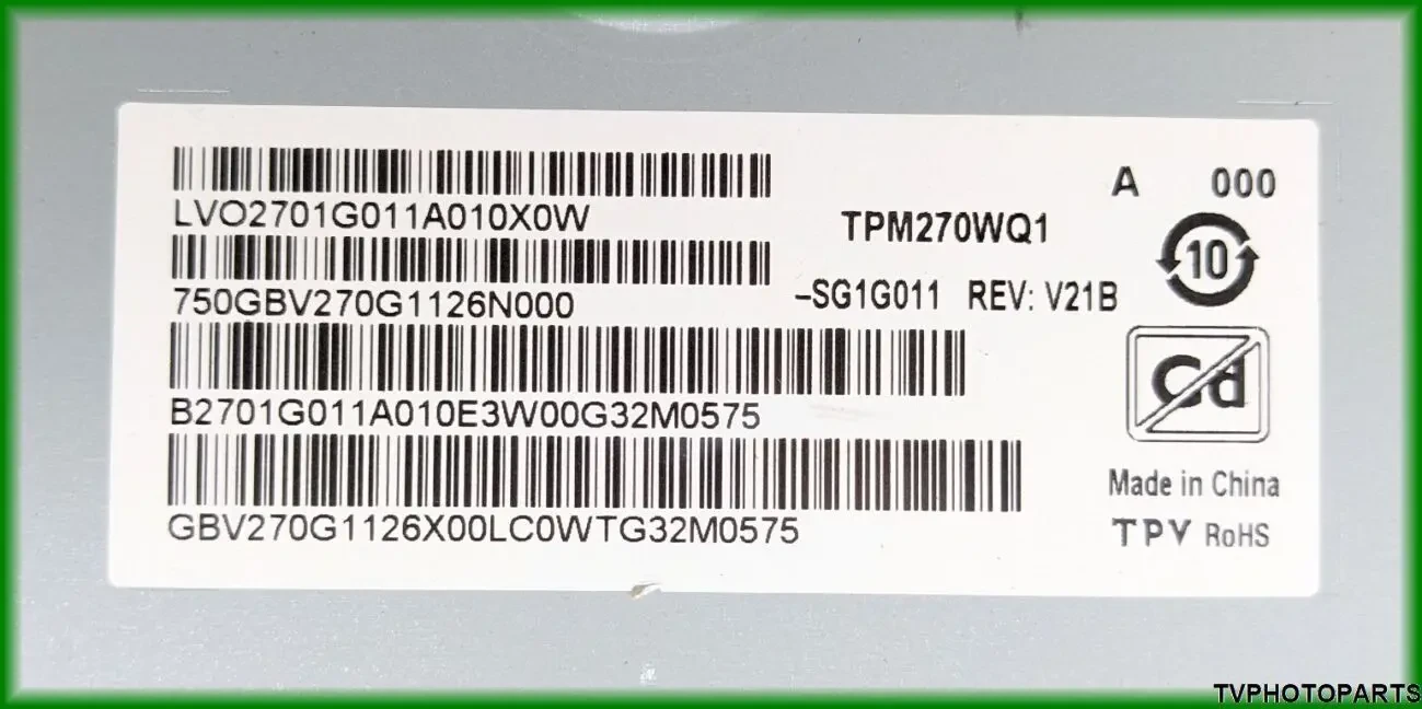 LED підсвітка EVERLIGHT LBM270M1208-GI-1 для монітора AOC Q27G2 5