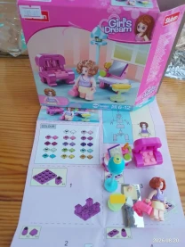 Конструктор набор туалетный столик мечта девочки пластиковый микро Girls Dream