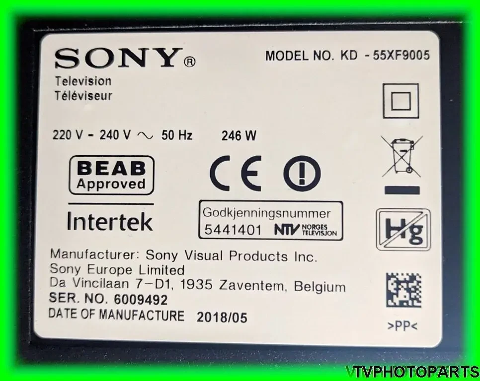 плата T-CON 18Y SHU11A2H2A4V0.0 для телевізора SONY KD-55XF9005 6