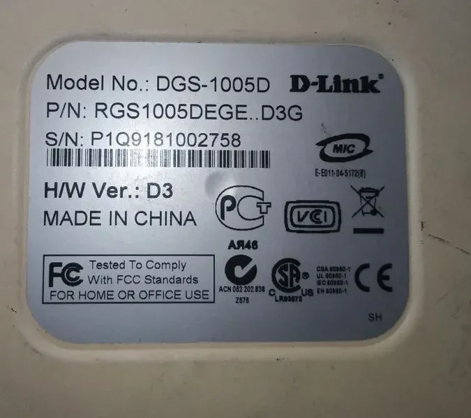 Маршрутизатор D-LINK DGS-1005D 3
