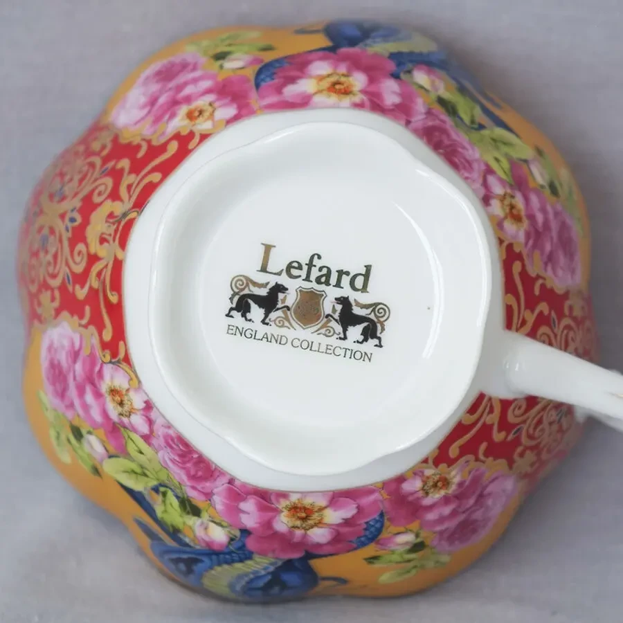 Lefard England Collection порцелянова чайна пара чашка блюдце порцеляна 9