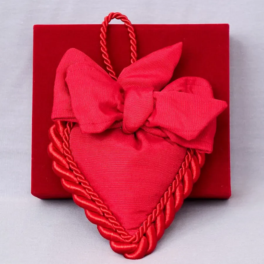 Hervit creations Італія декоративне серце з квітами лаванди у подарунковій коробці 2