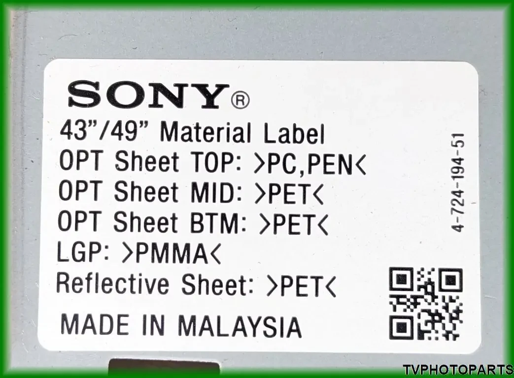 LED підсвітка LB43045 V0 00 / LB43026 V3 00 для телевізора SONY KD-43XF7005 6