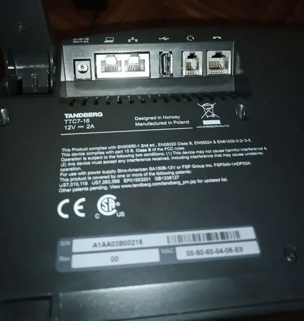 VOIP видеофон Tandberg E20 5