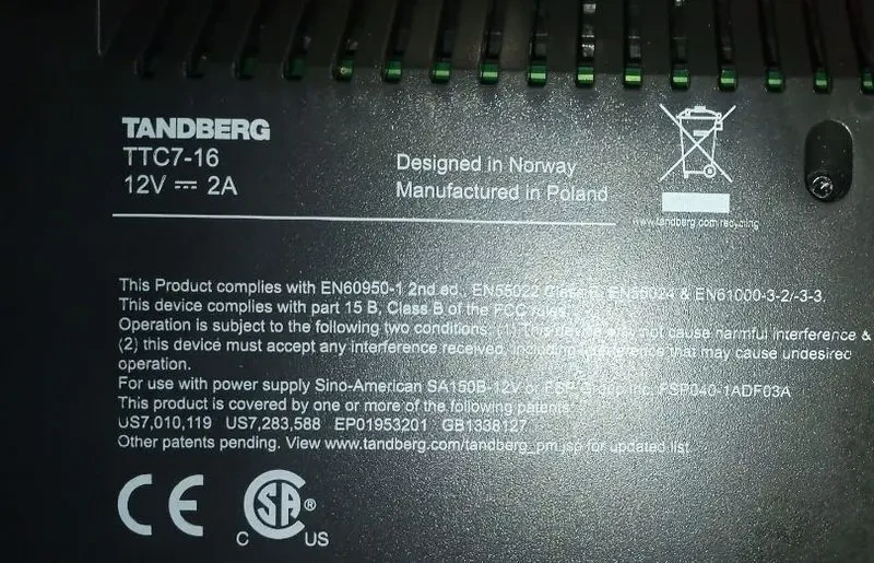 VOIP видеофон Tandberg E20 6