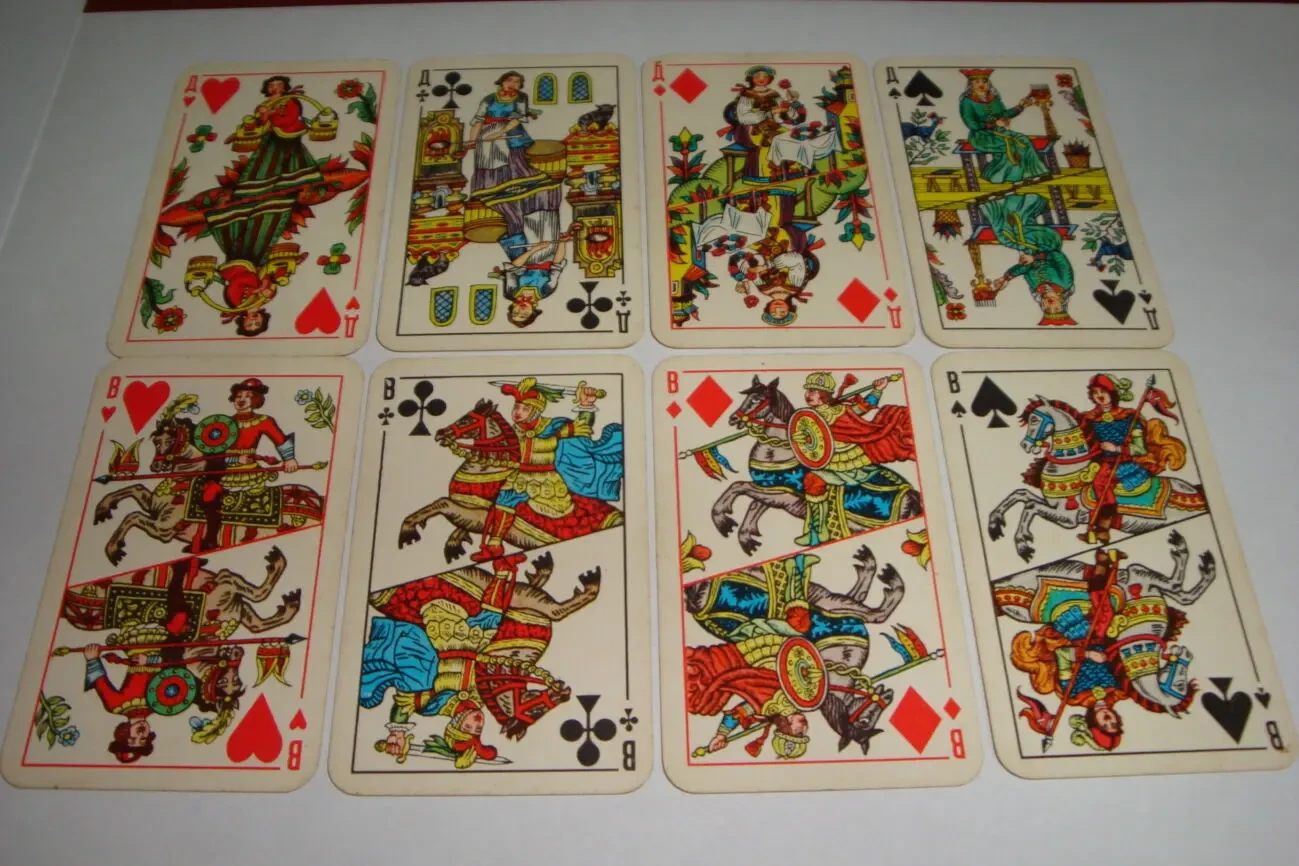 Игральные карты Лубочные, 1986 г. карти гральні 3