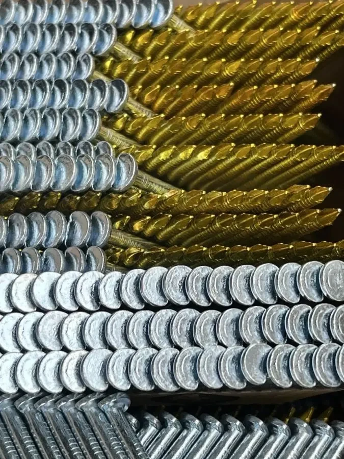 Цвяхи рейкові для нейлера 34 кут 3,1х90 мм рифлені чорні, 3000шт 3