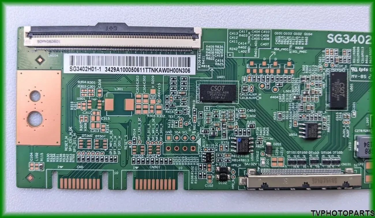 плата T-CON SG3402H01-1-C-1 для монітора MSI Optix MAG342CQR 5