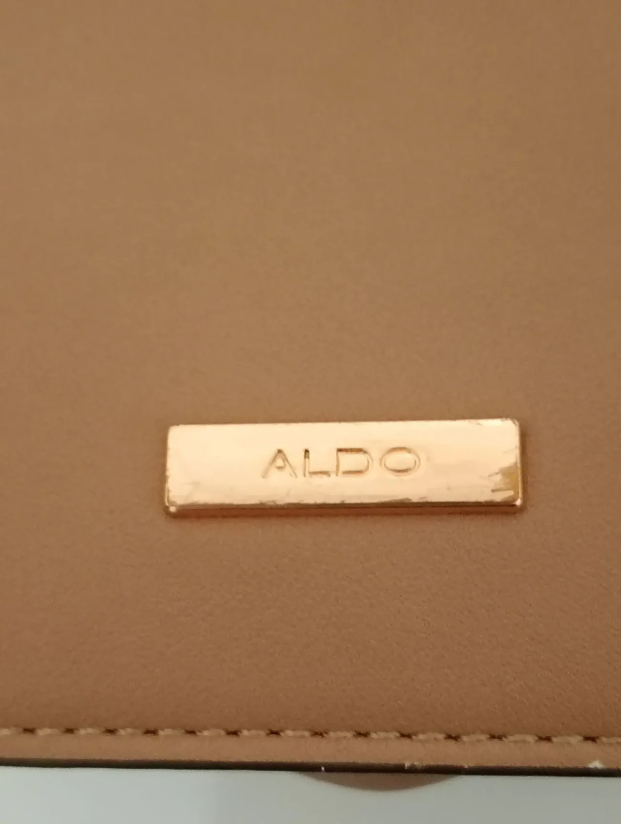 Сумка крос-боді оригінал / бежева сумочка на ланцюжку Aldo 5