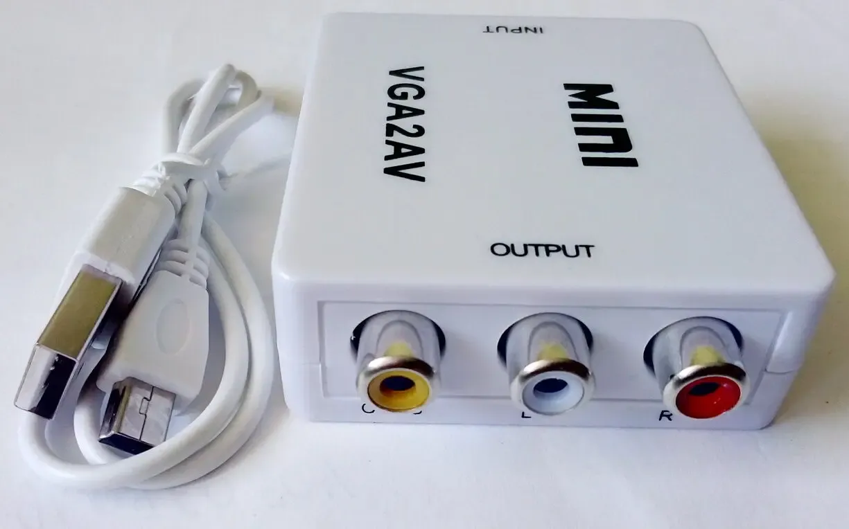 видеоконвертер с VGA на AV . VGA - RCA AV/S video 3