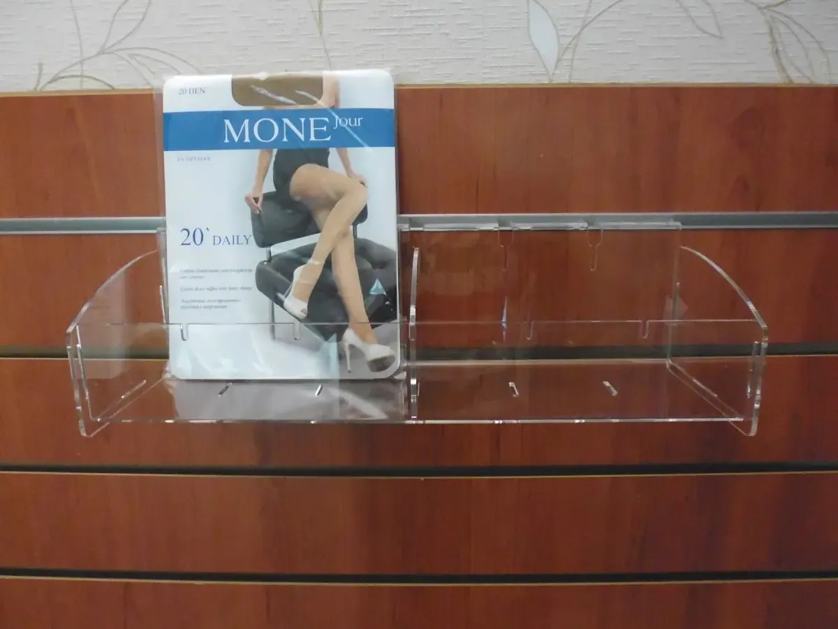 Полка из акрила для экономпанели. VITRINAinside. 4