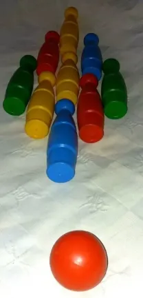 Игровой набор детский боулинг он же кегельбан польского производителя