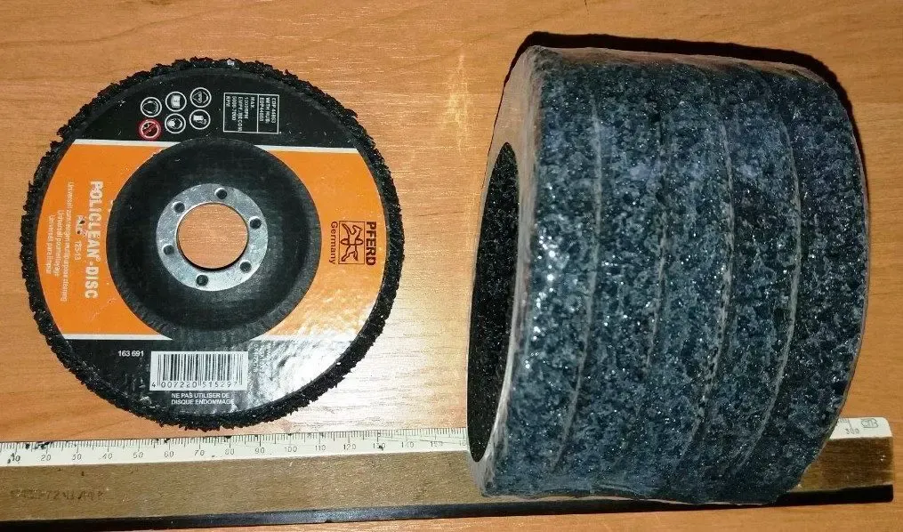 Круг зачистной Pferd 125*22 пористий метал нерж. POLICLEAN Germany 4