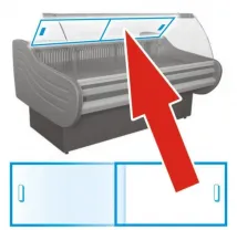 шторки из оргстекла для холодильной витрины