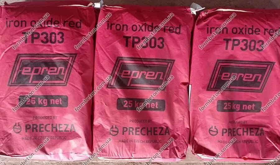 Краситель для тротуарной плитки красный чехия TP-303