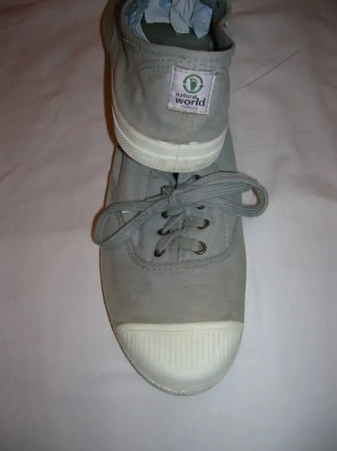 Кеды  NATURAL WORLD р.38 серые на шнурках 2