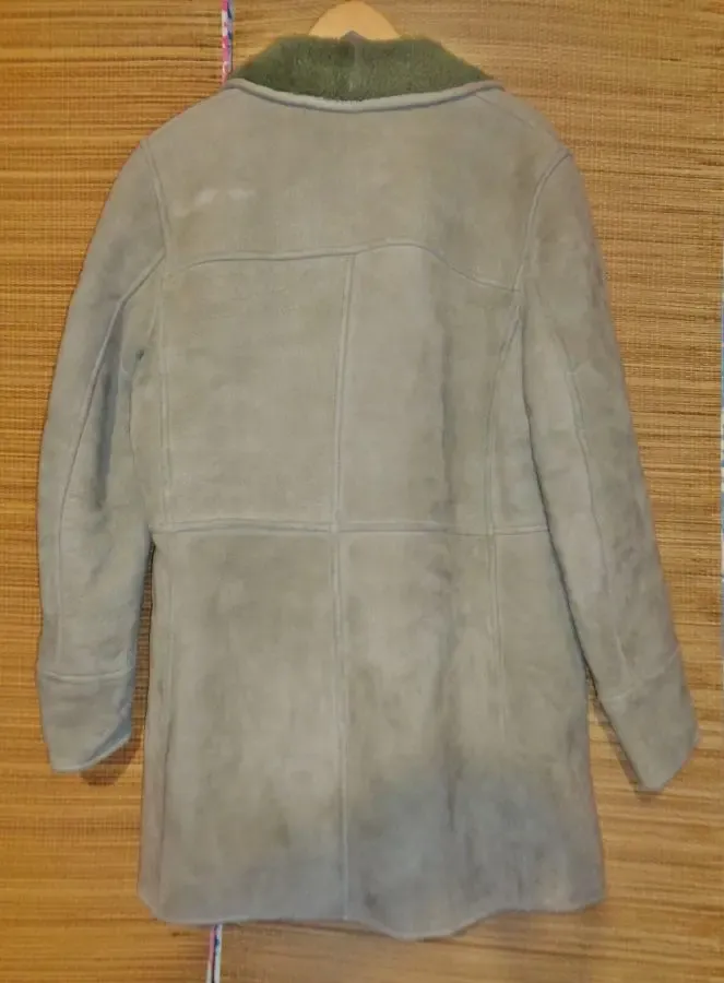 Дорогая дубленка Италия пальто меховое куртка шуба овчина воротник 2