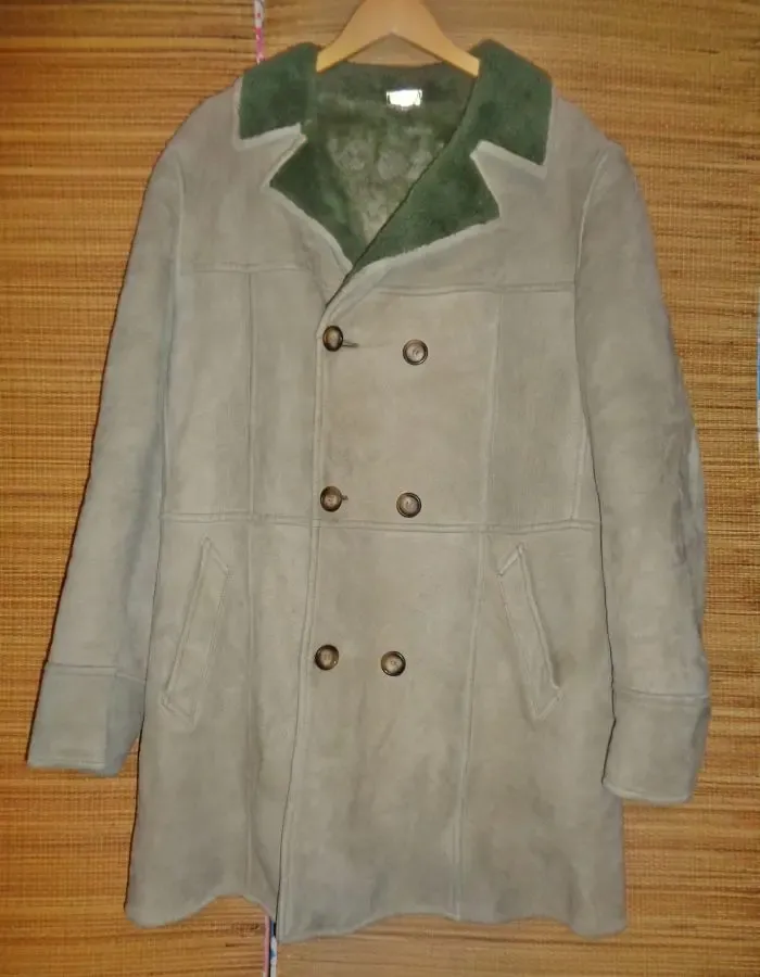 Дорогая дубленка Италия пальто меховое куртка шуба овчина воротник