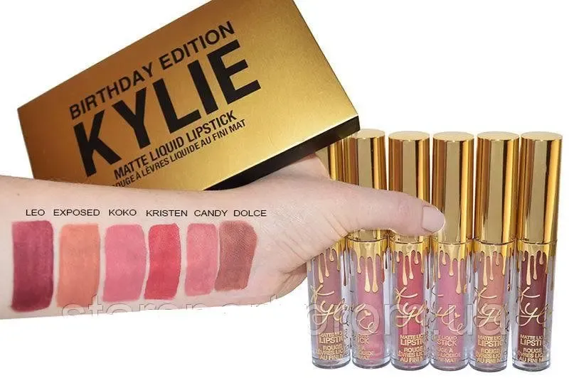 Жидкая помада Kylie Birthday Edition (набор 6 шт.) 2