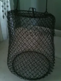 Металлическая сетка для рыбы.