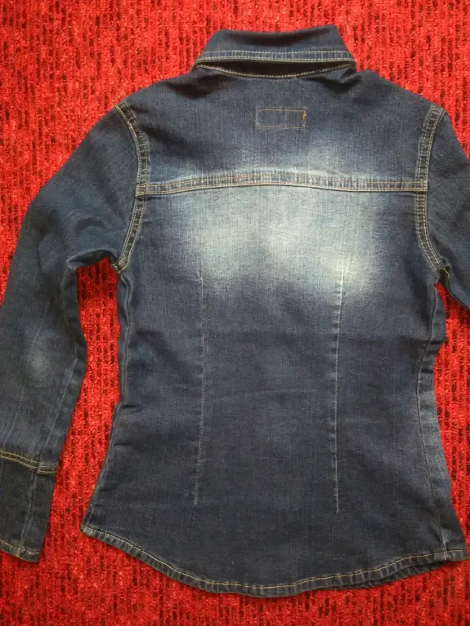 Рубашка блуза джинсовая 3