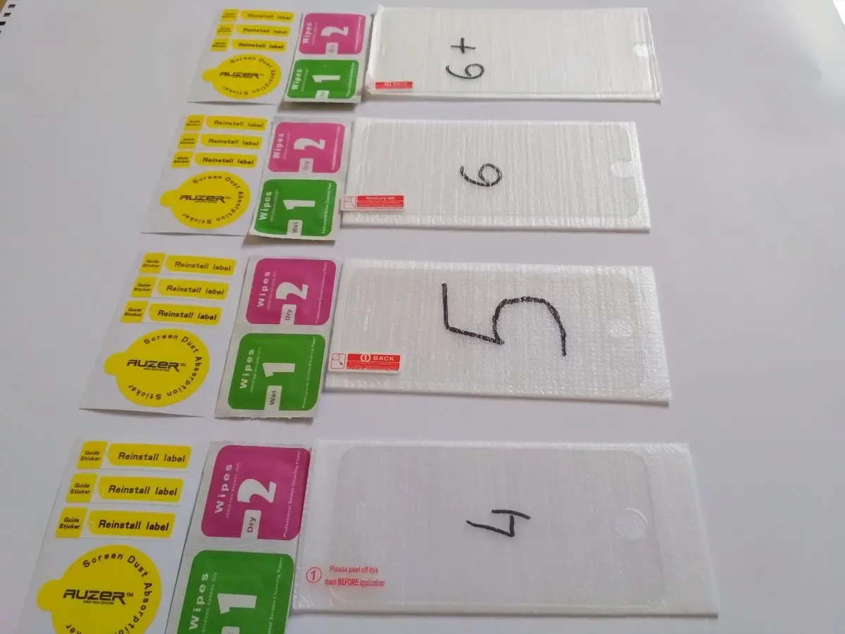 Стекло закаленное на Iphone 4.5.6.6+7.7+8.8+x защита экрана 3