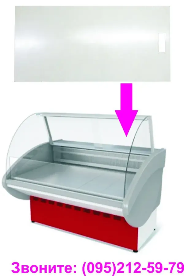 Cтворки шторки дверцы раздвижные на витрину из акрилового стекла 3мм