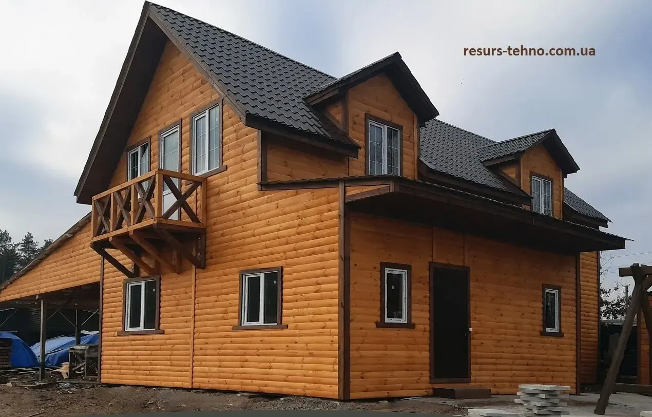 Домики дачные из дерева с мансардой на заказ. 5