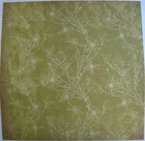 Скрап бумага набор синий с коричневым: цветы, полоска, ромбы 9