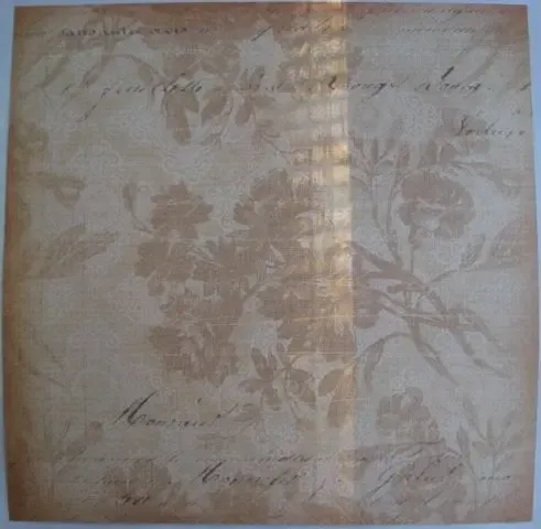 Скрап бумага набор синий с коричневым: цветы, полоска, ромбы 4