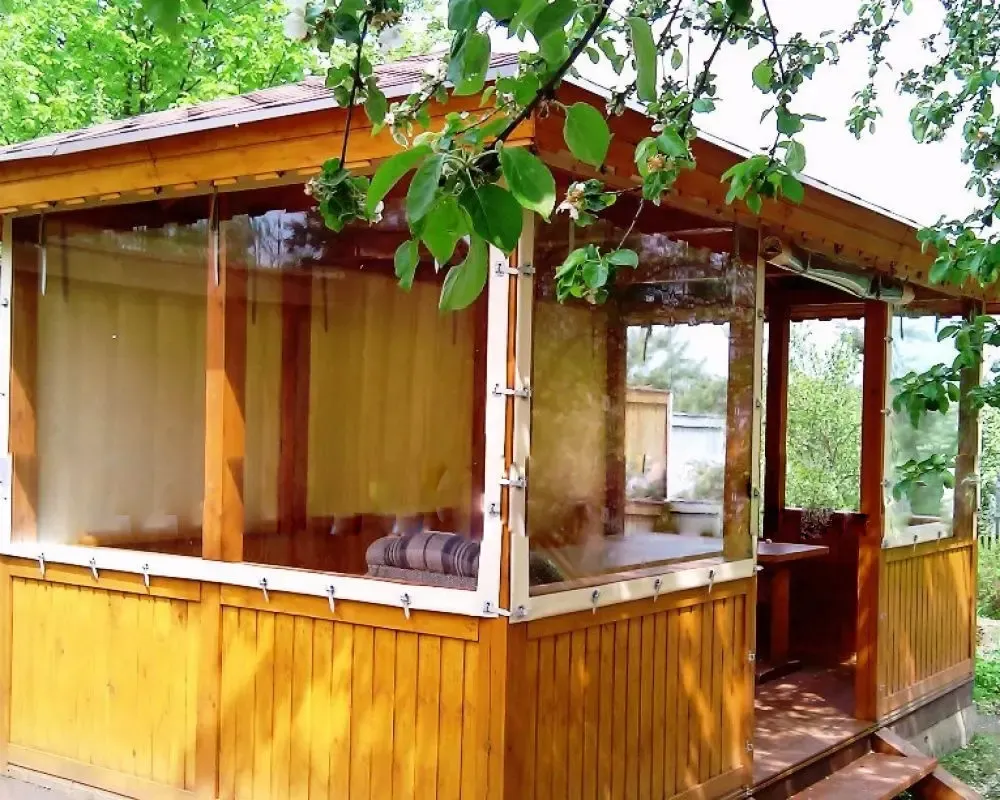 Мягкие окна из ПВХ ткани 5