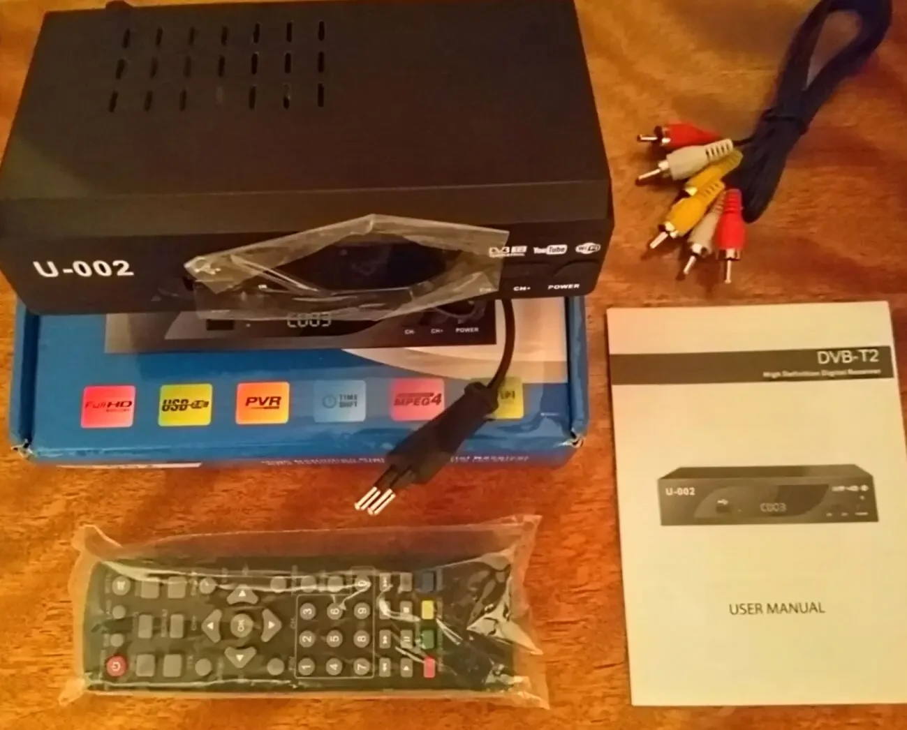 Цифровой тюнер U-002 DVB TB2 HD 1080 декодер Wi-fi антенна поддержка I 10