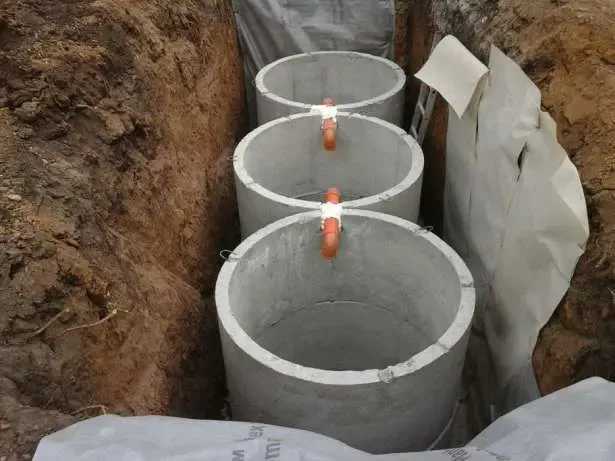Бетонні кільця Каналізаційні круги септики колодязь Копання септиків 2