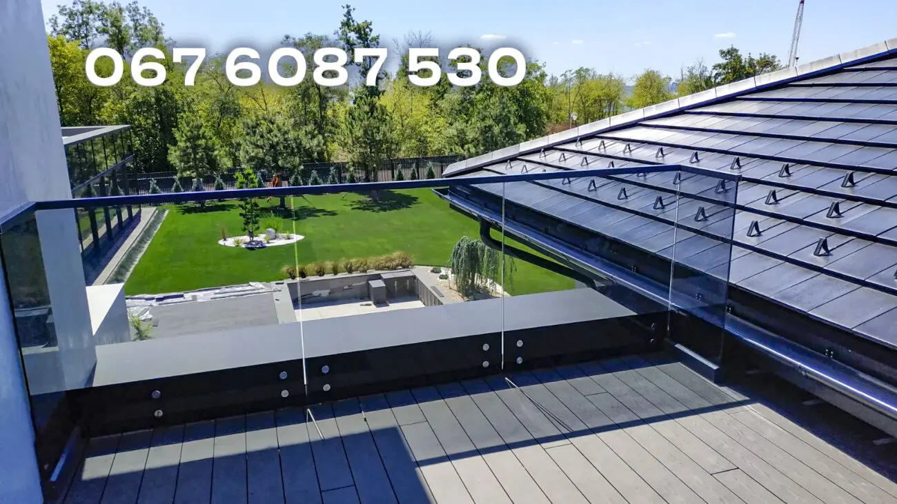 Перила Стеклянные перила для лестниц 10