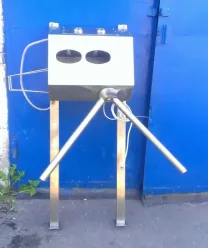 Санпропускник с турникетом из нержавейки