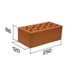 Цегла тернопіль (півторачка, одинарна (повнотіла), подвійна.