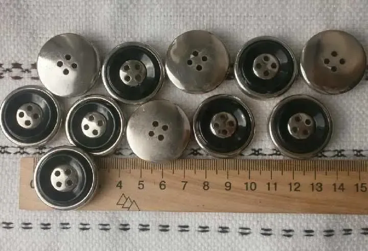 Гудзики Пуговицы комбинированные с металлом, 8 шт., раритет из ссср 8
