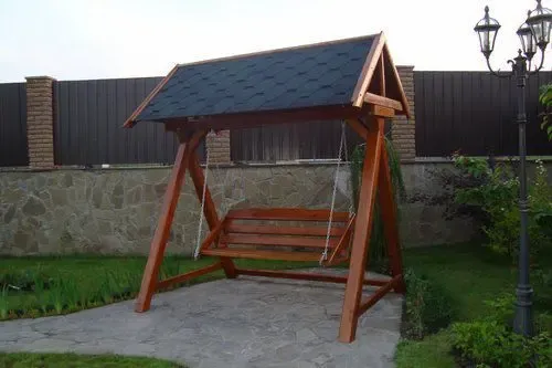 Качель садовая.  Дачная качель. Гойдалка. Садовая гойдалка. 3