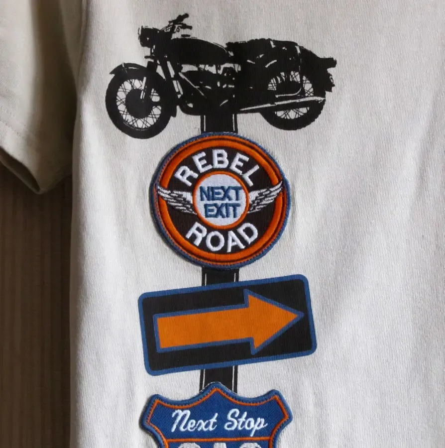 Фирменная футболка Gymboree, мотоцикл, от 4 до 6 лет, новая! 4