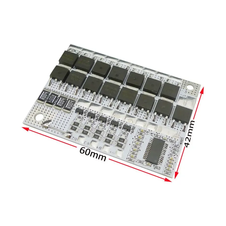 BMS 5S 100А 21V плата защиты Li-Ion аккумулятора c балансиром 4S 3S 6
