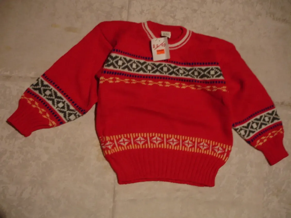 КОФТА/светрик дитячий на 3 рочки, НОВИЙ, червоний, 65% шерсть, теплий 4