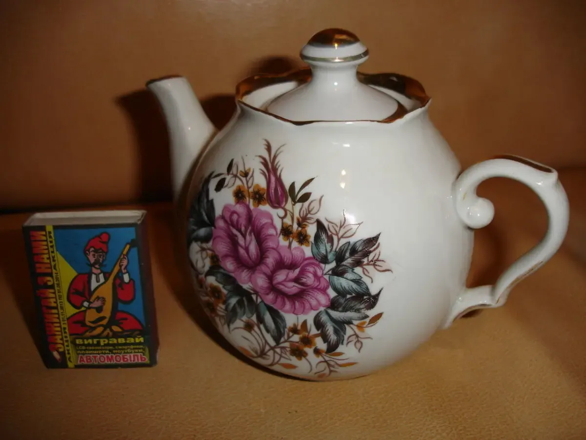 Чайник-заварник 350 мл, порцеляна, раритет часів срср 6